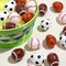 24PCS Plastic Easter Egg, 2.36" Sports Balls Egg Shells for Filling Treats